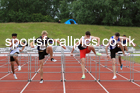 Mens under-20s 110 metres hurdles, 2022 Northern Senior and Under-20 Champs., Wavertree Athletics Centre, Liverpool. Photo: David T. Hewitson/Sports for All Pics